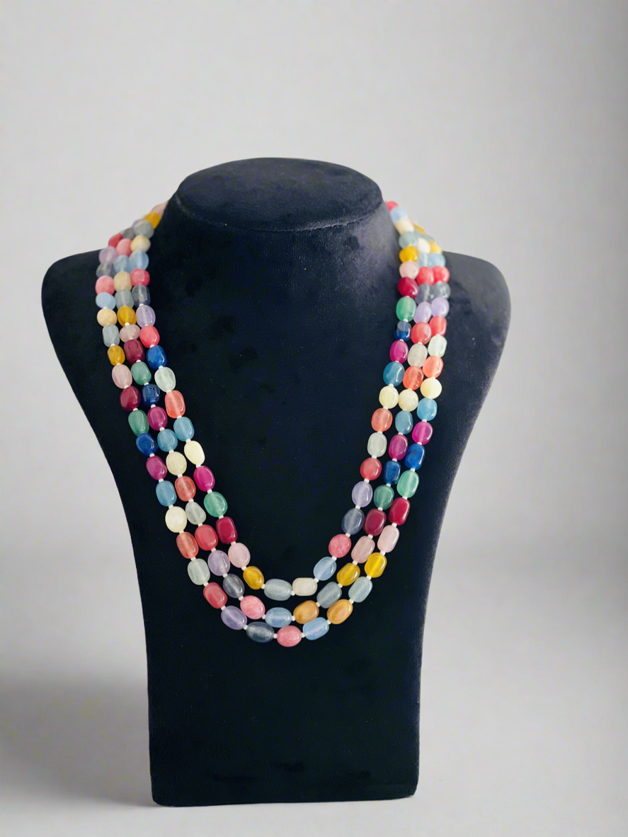 Vibrant Pebble Stone Necklace - Neckpiece