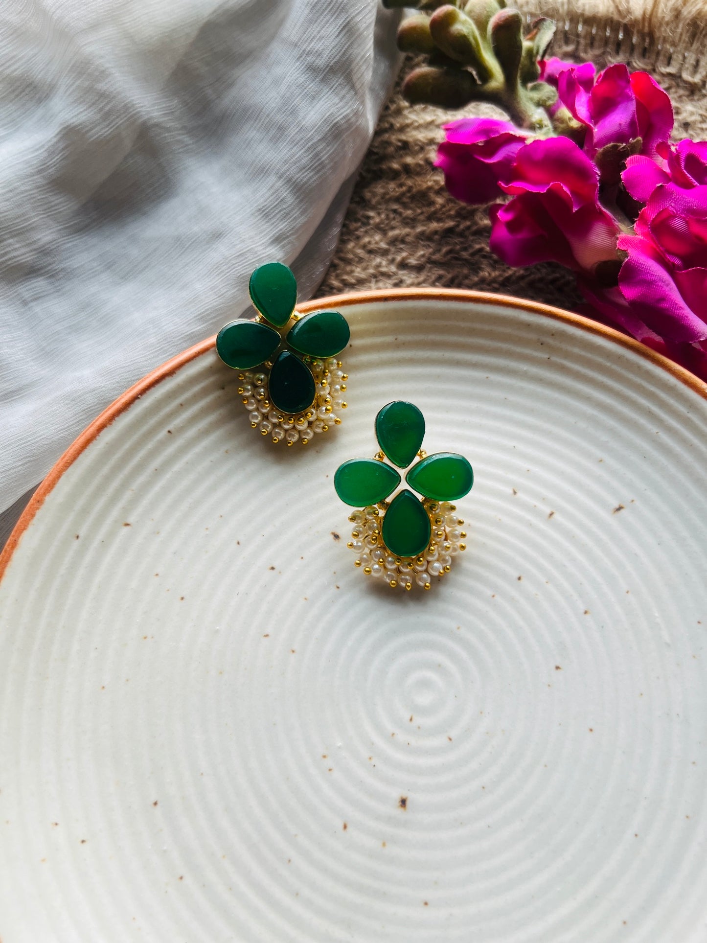 Ethereal Gem Studs - Earrings