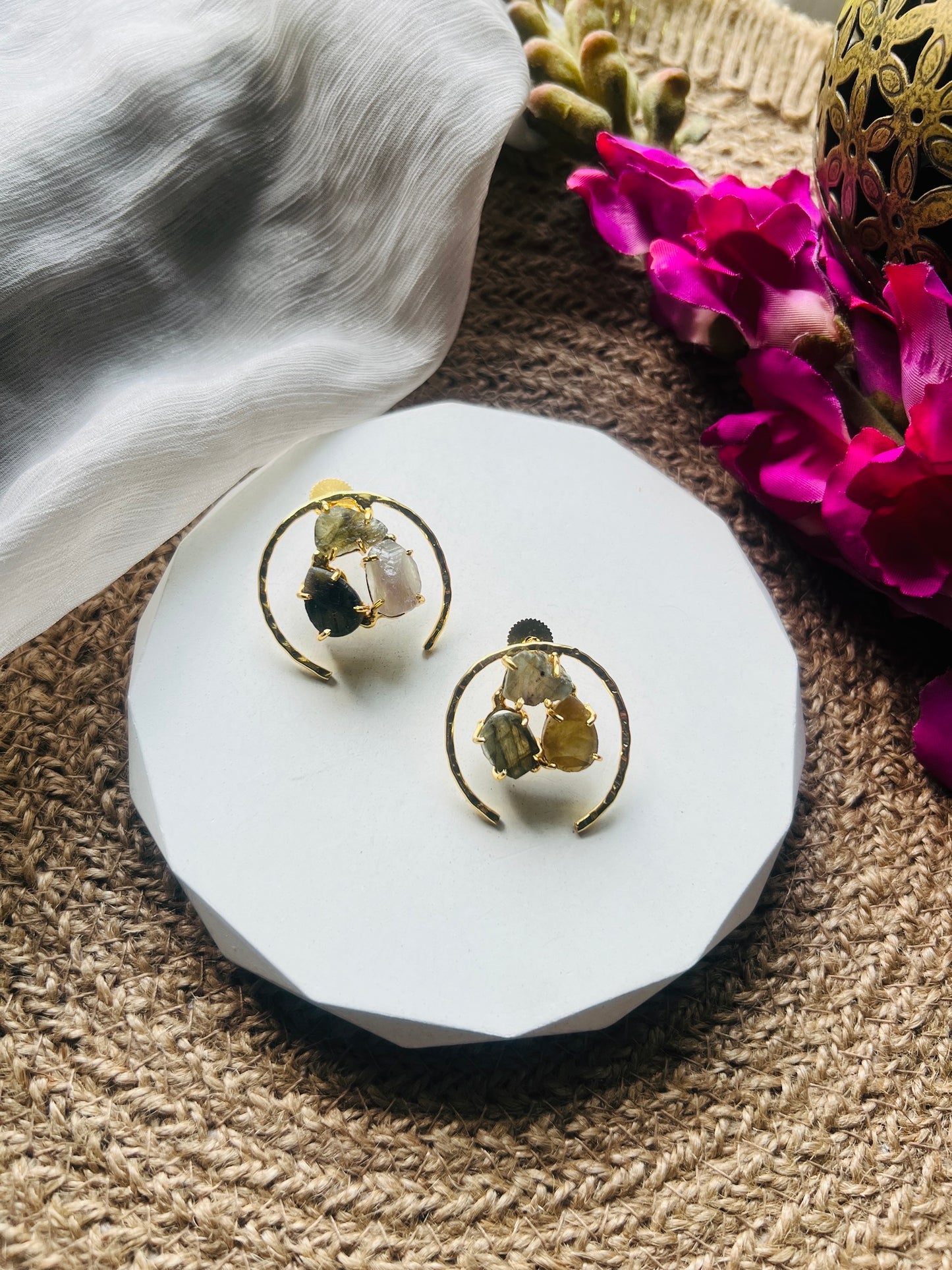 Trio Luxe Studs - Earrings