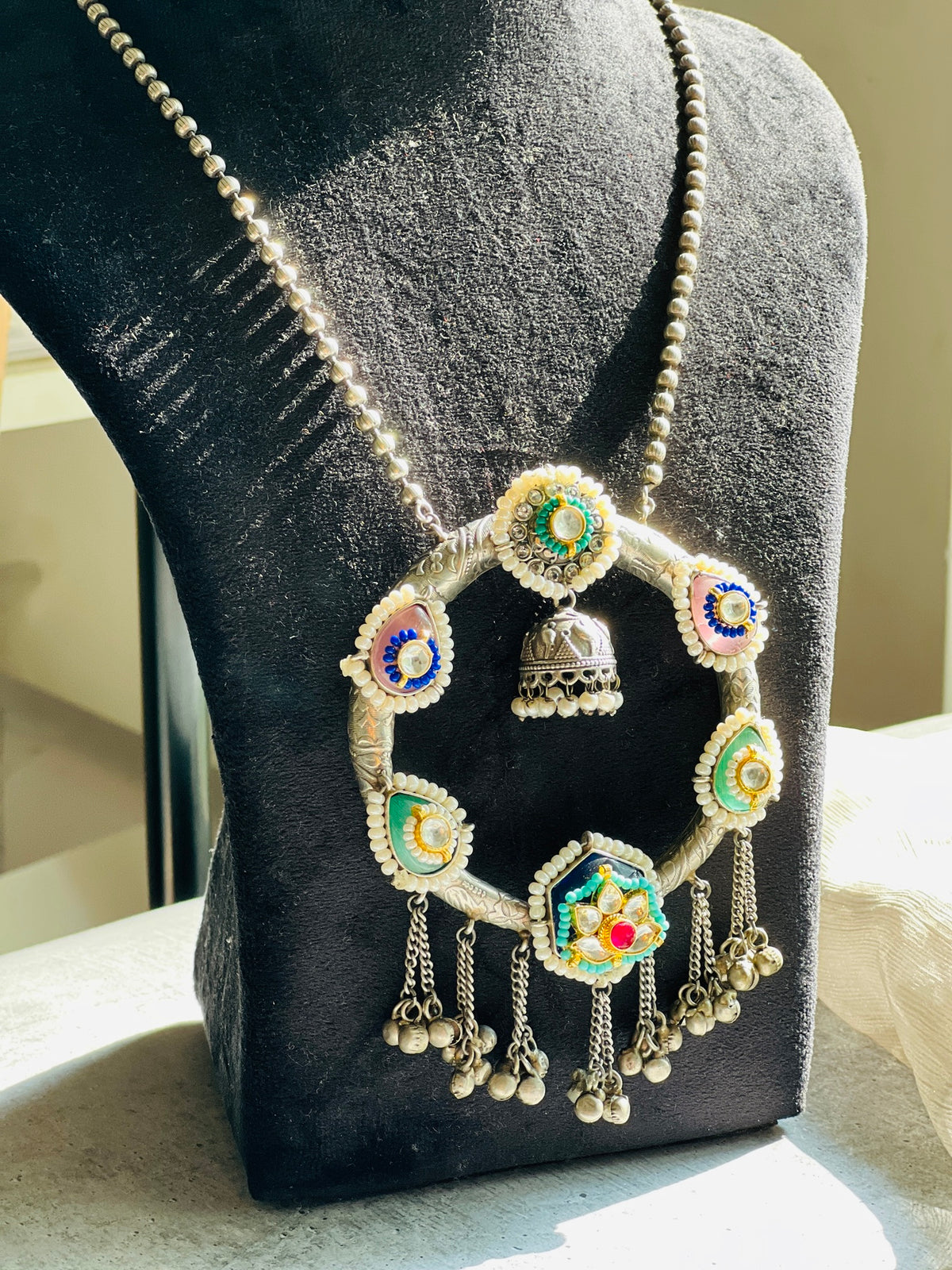 PachiKundan long Neckpiece