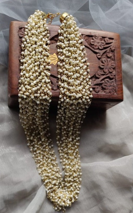 Pearl Layer Maala - Neckpiece