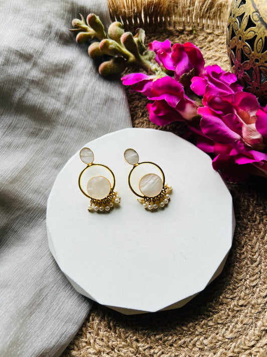 Pearl Mist Earrings - Earrings