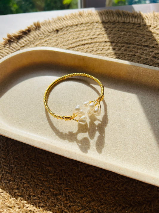 Pearl Blossom Cuff
