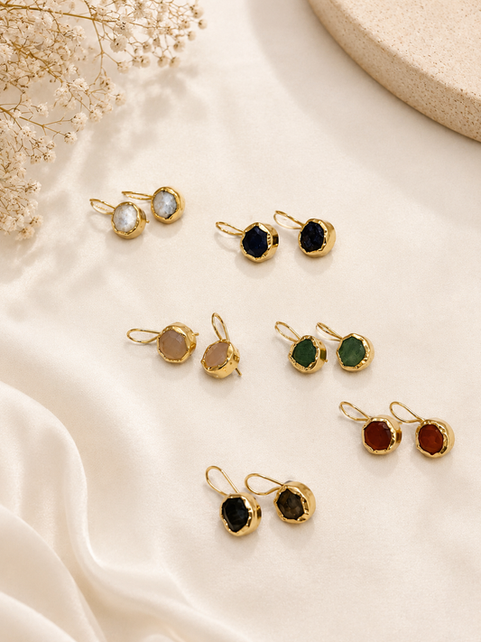 Luna Stone Drop Earrings