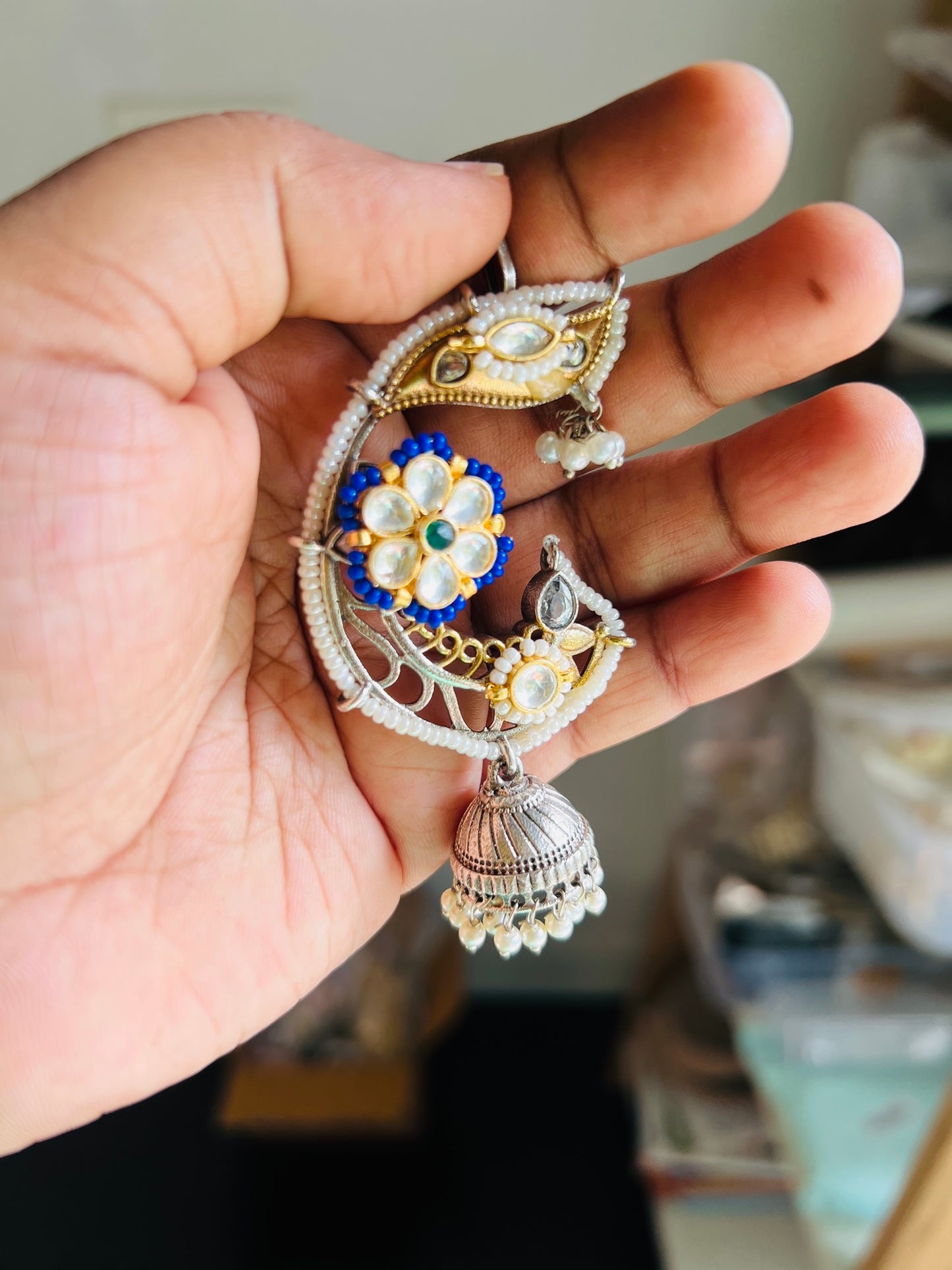 Neelkamal Rajvanshi Jhumka Ear Cuff