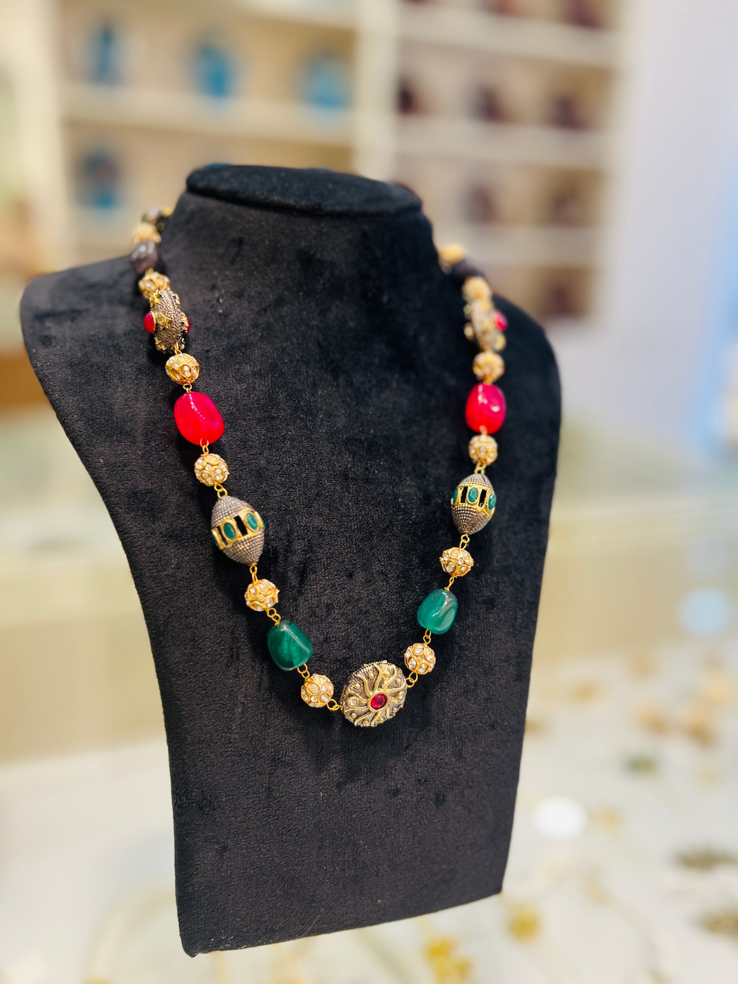 Ruby Fern Heirloom Necklace