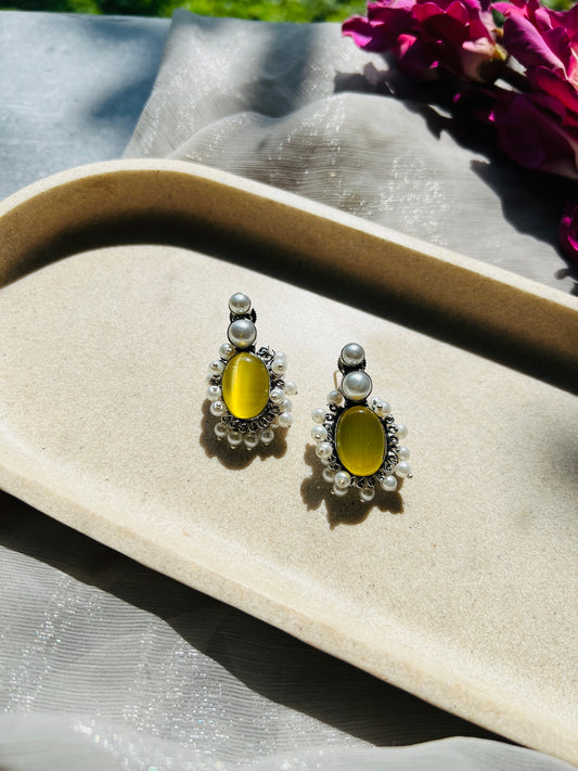 Pearl Petal Earrings