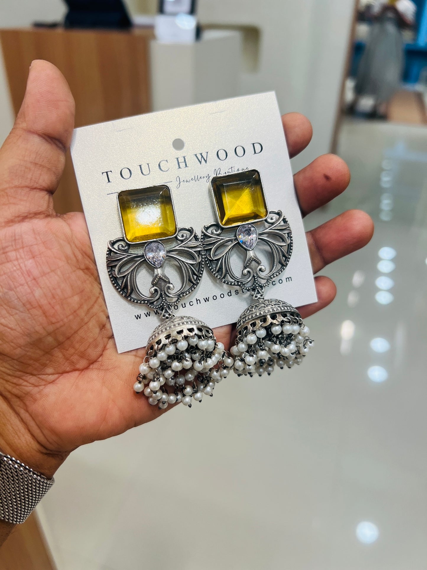 Regal Pearl Jhumkas