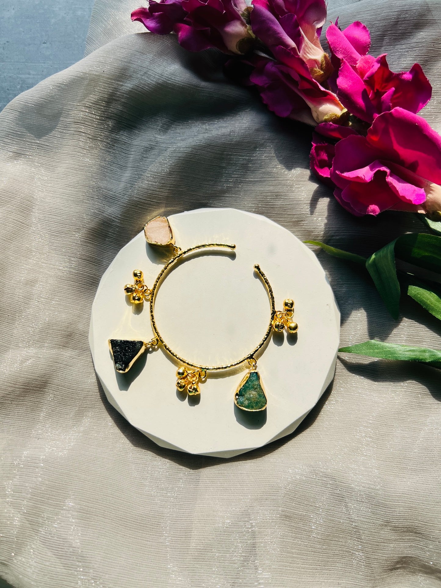 Aurelia Charm Hoop Bangle