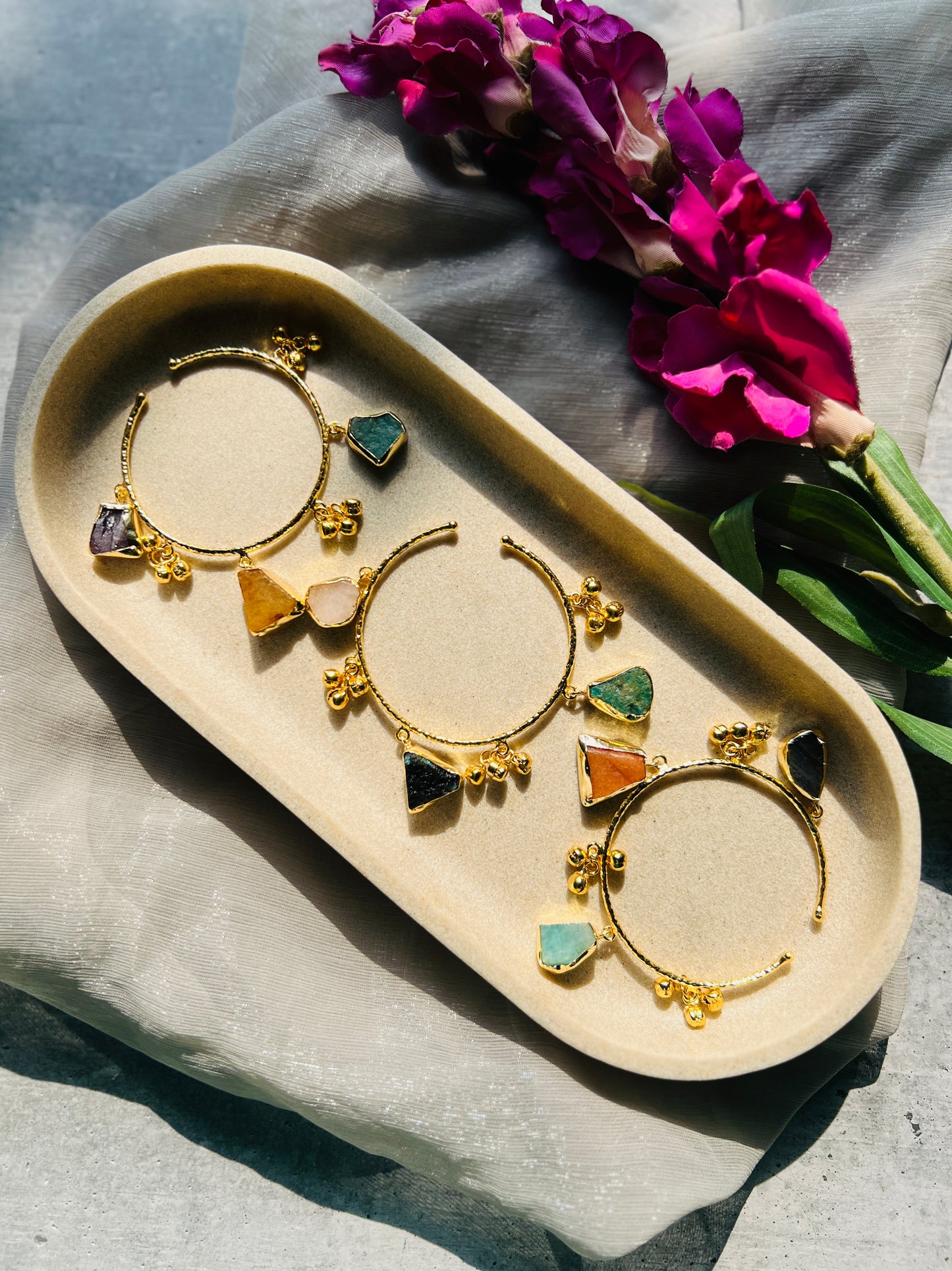 Aurelia Charm Hoop Bangle