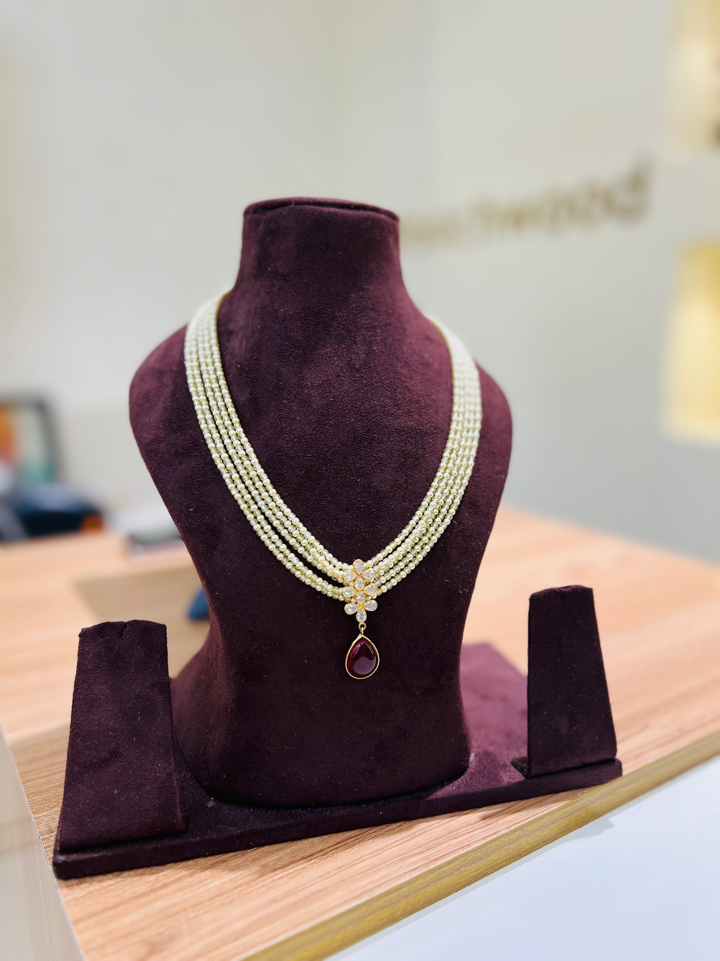 Pearl Blossom Drop Necklace