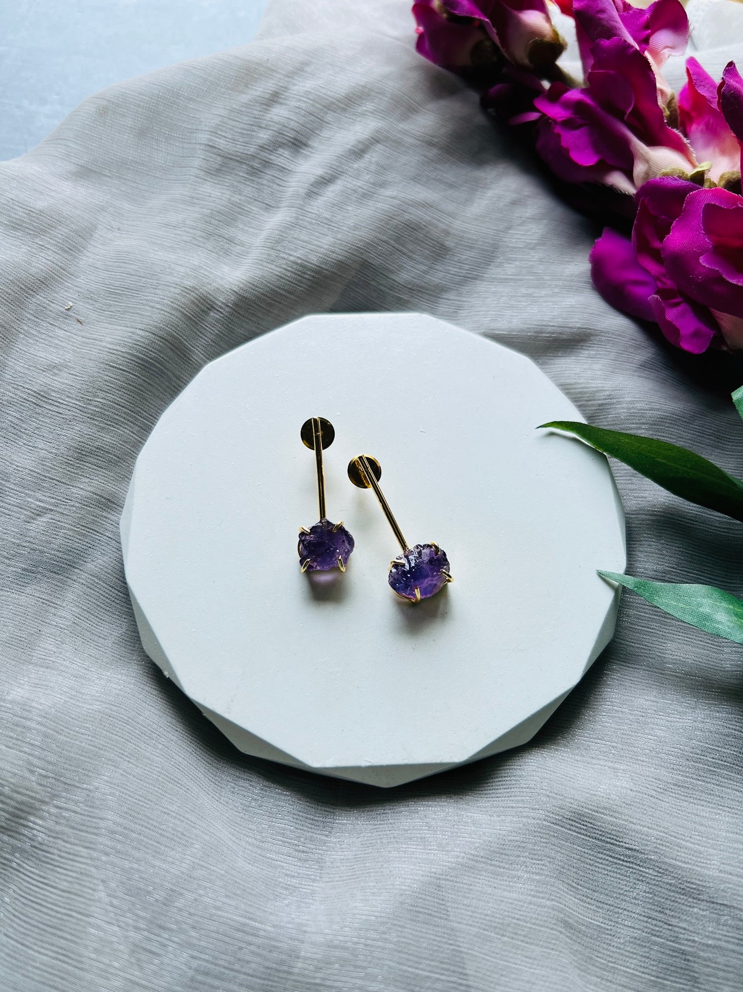 Candy Stone Minimal Earrings