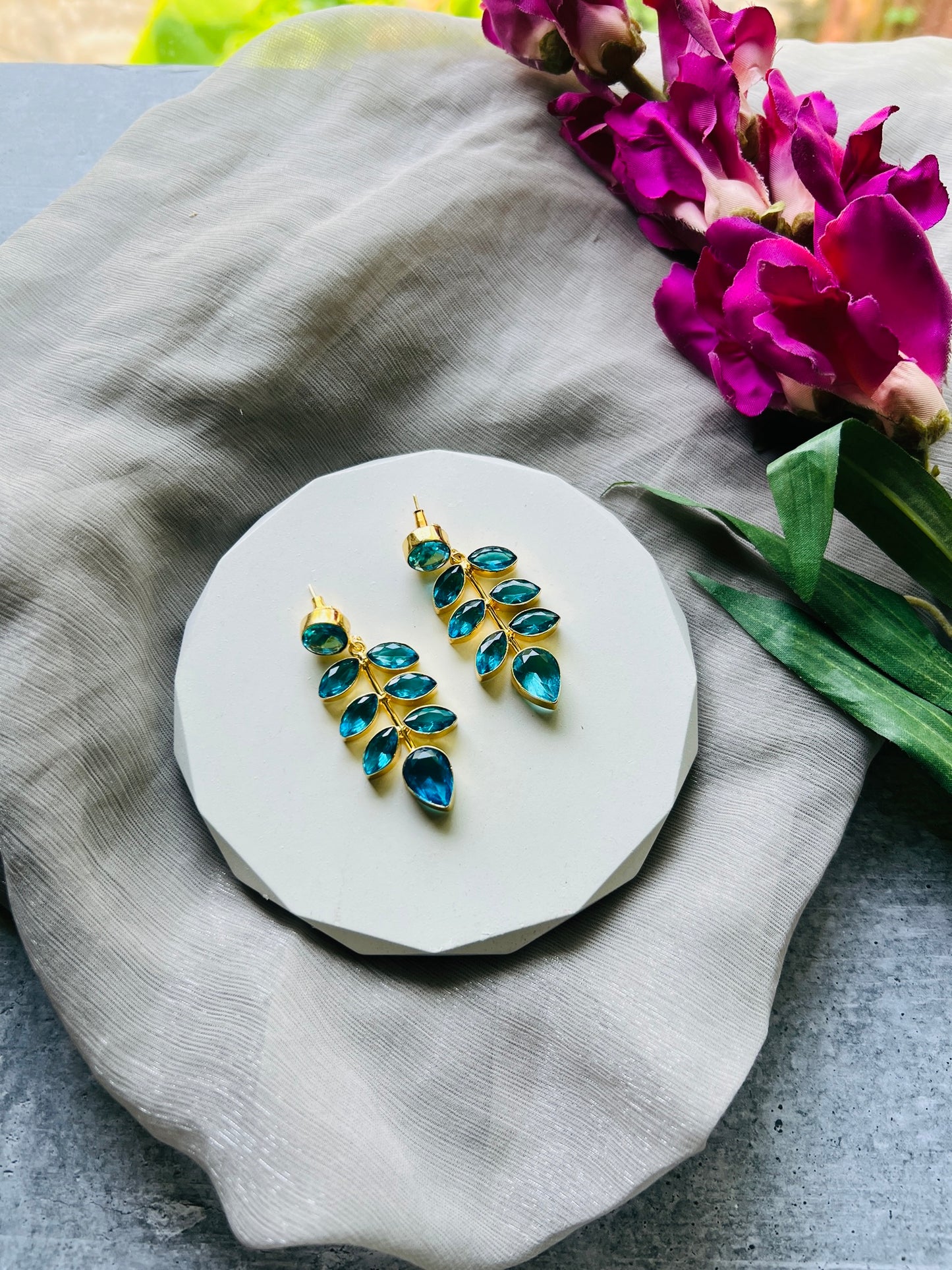 Leaf Cascade Earrings