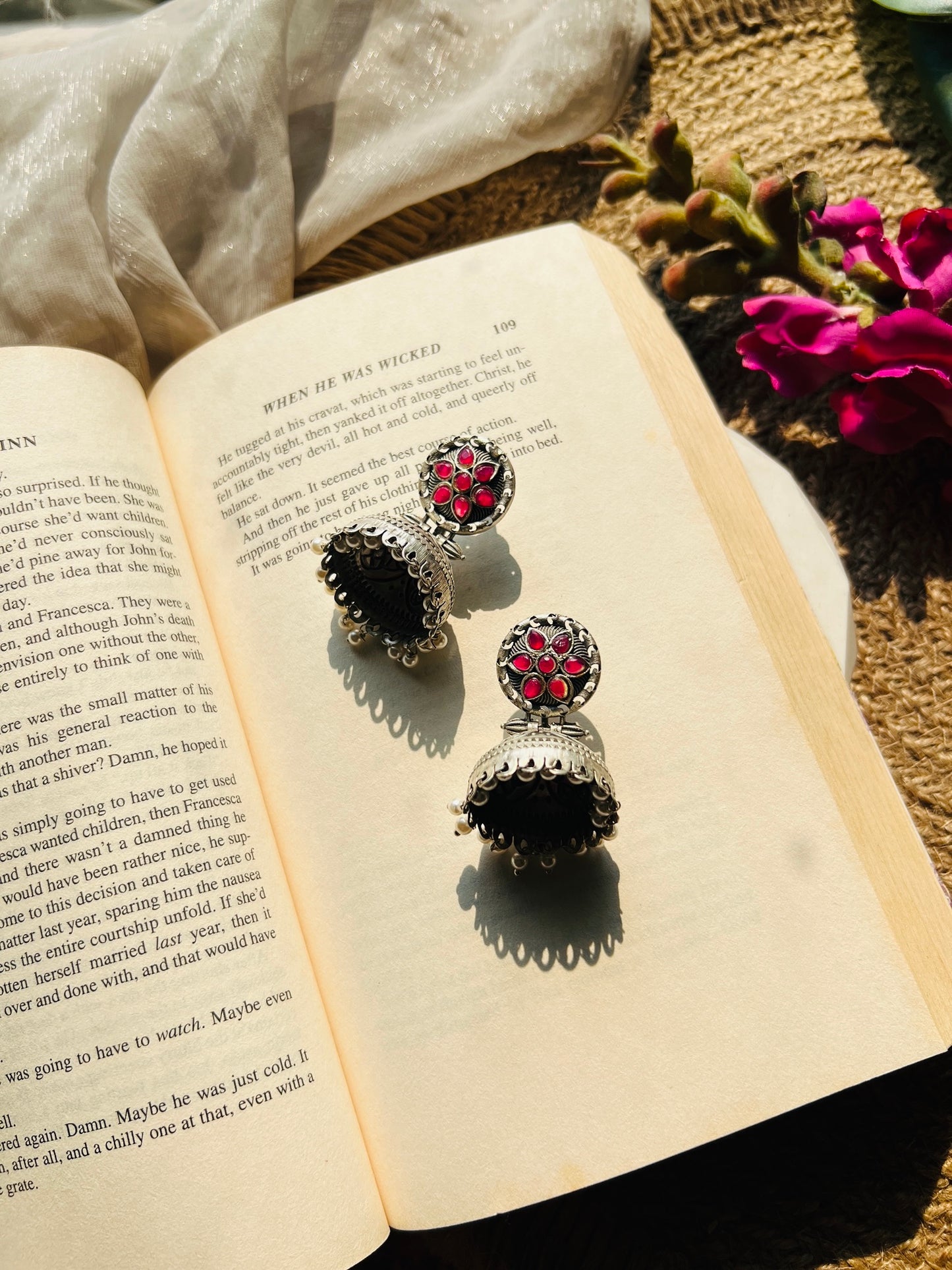 Phoolraahi Jhumka - Earrings