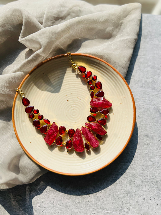 Rudra Ruby Statement Necklace