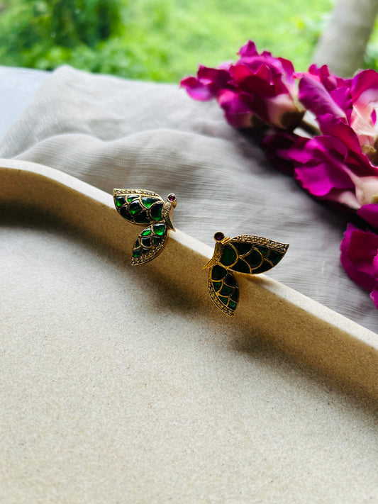 Morni Emerald Studs