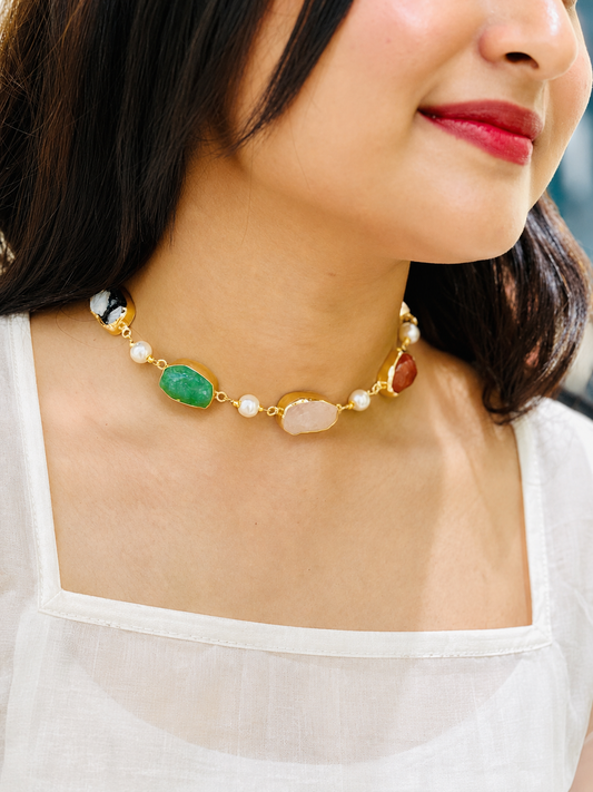Aurora Harmony Multi-Stone Necklace