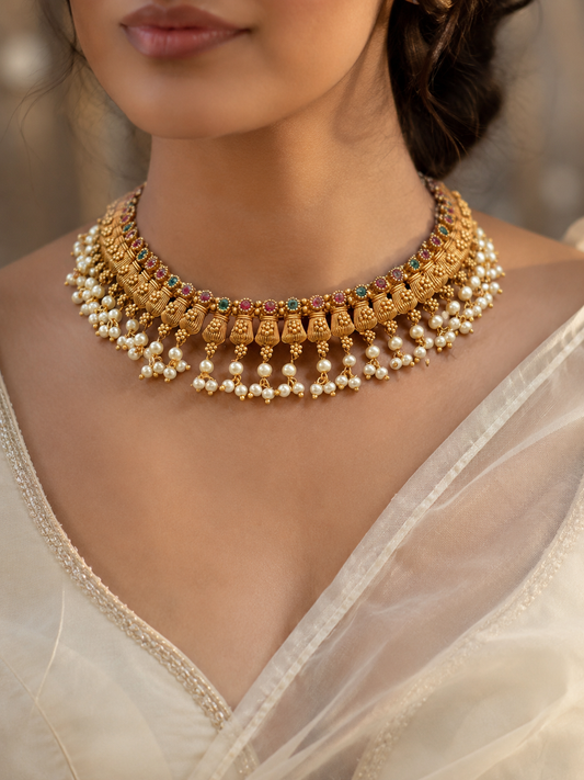 Rajwada Pearl Heritage Choker