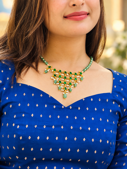 Emerald Garden Statement Necklace