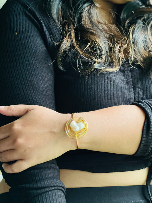 Spiral Grace Bangle - bangles