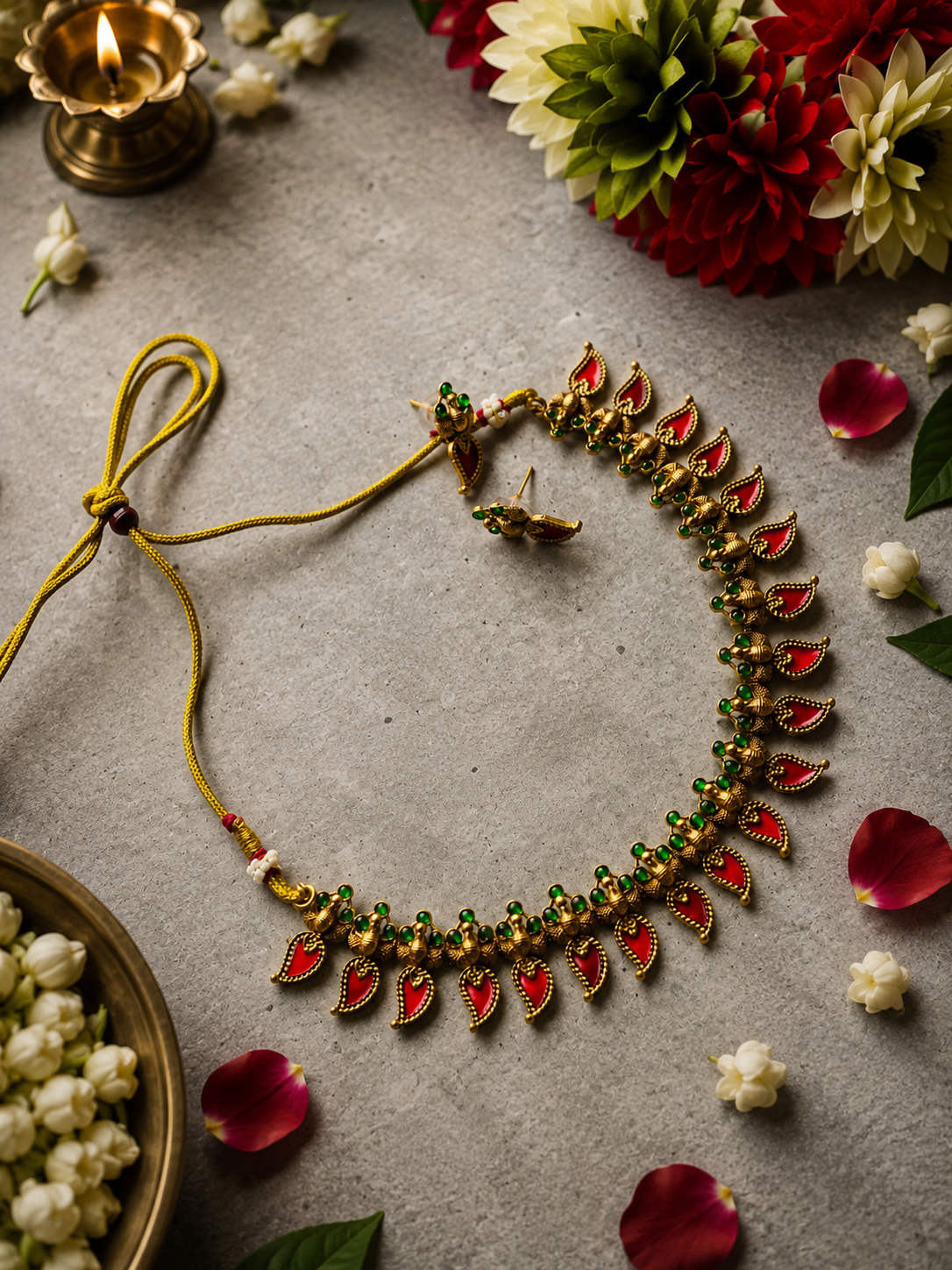 Sindhoora Elakka Choker