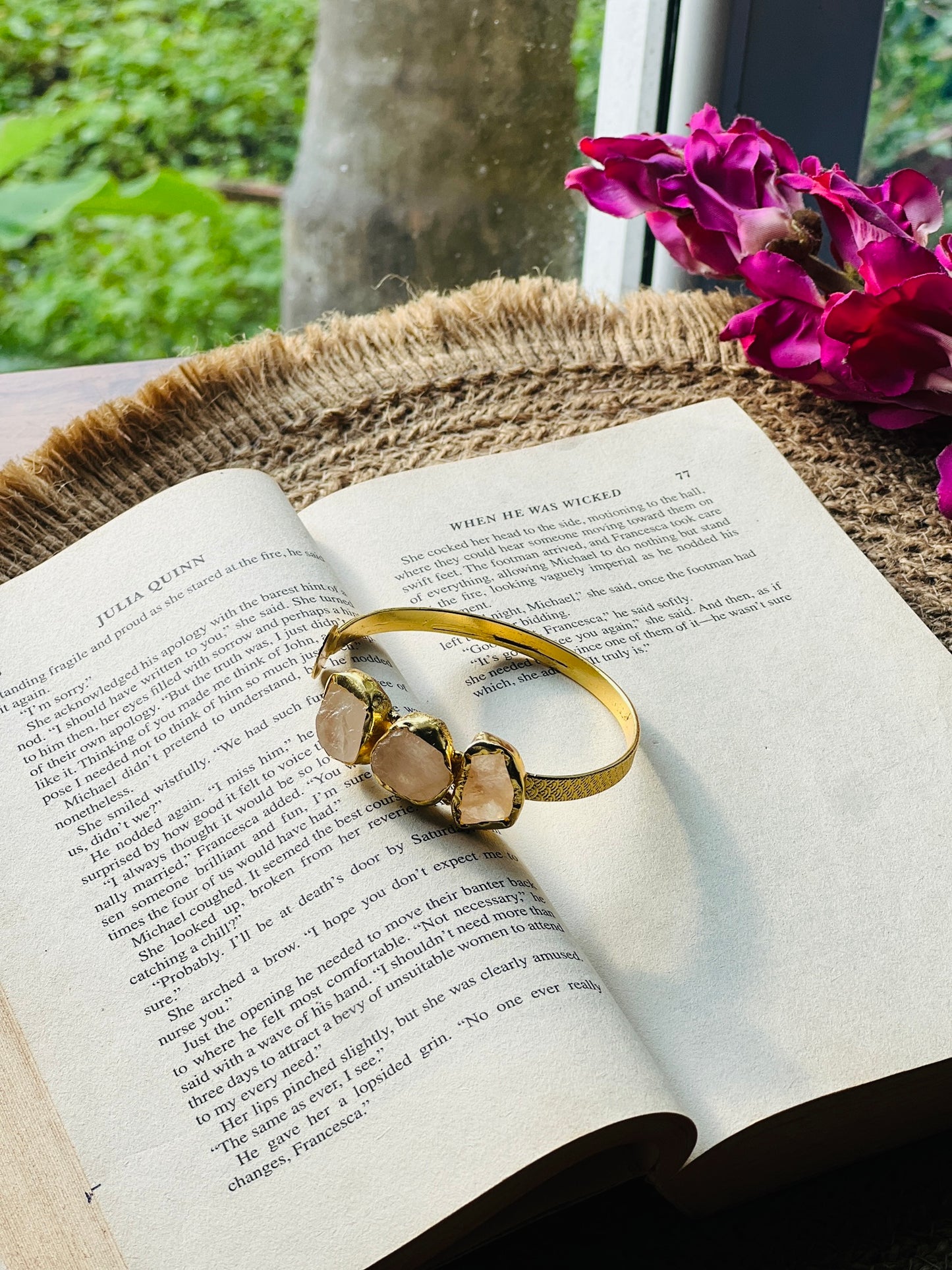 Aurora Trio Stone Bangle