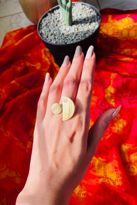 ZIRA BRASS RING - rings