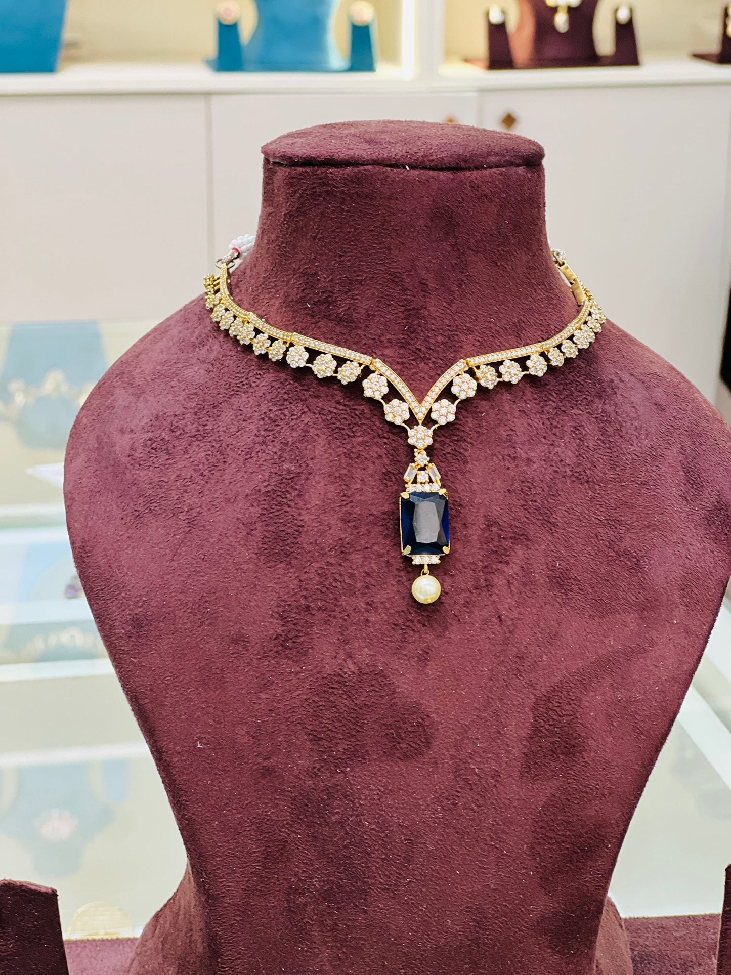 Midnight Sapphire Grace Necklace