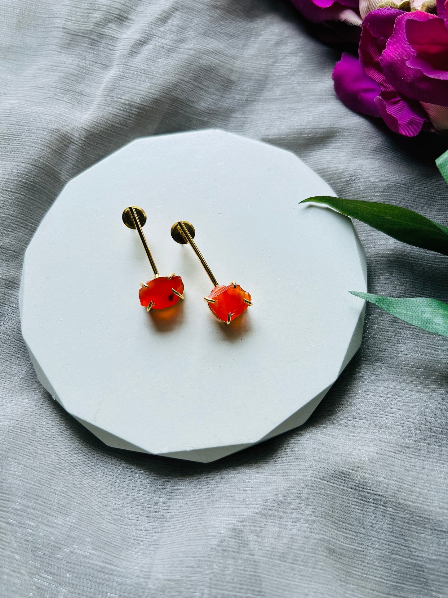 Candy Stone Minimal Earrings