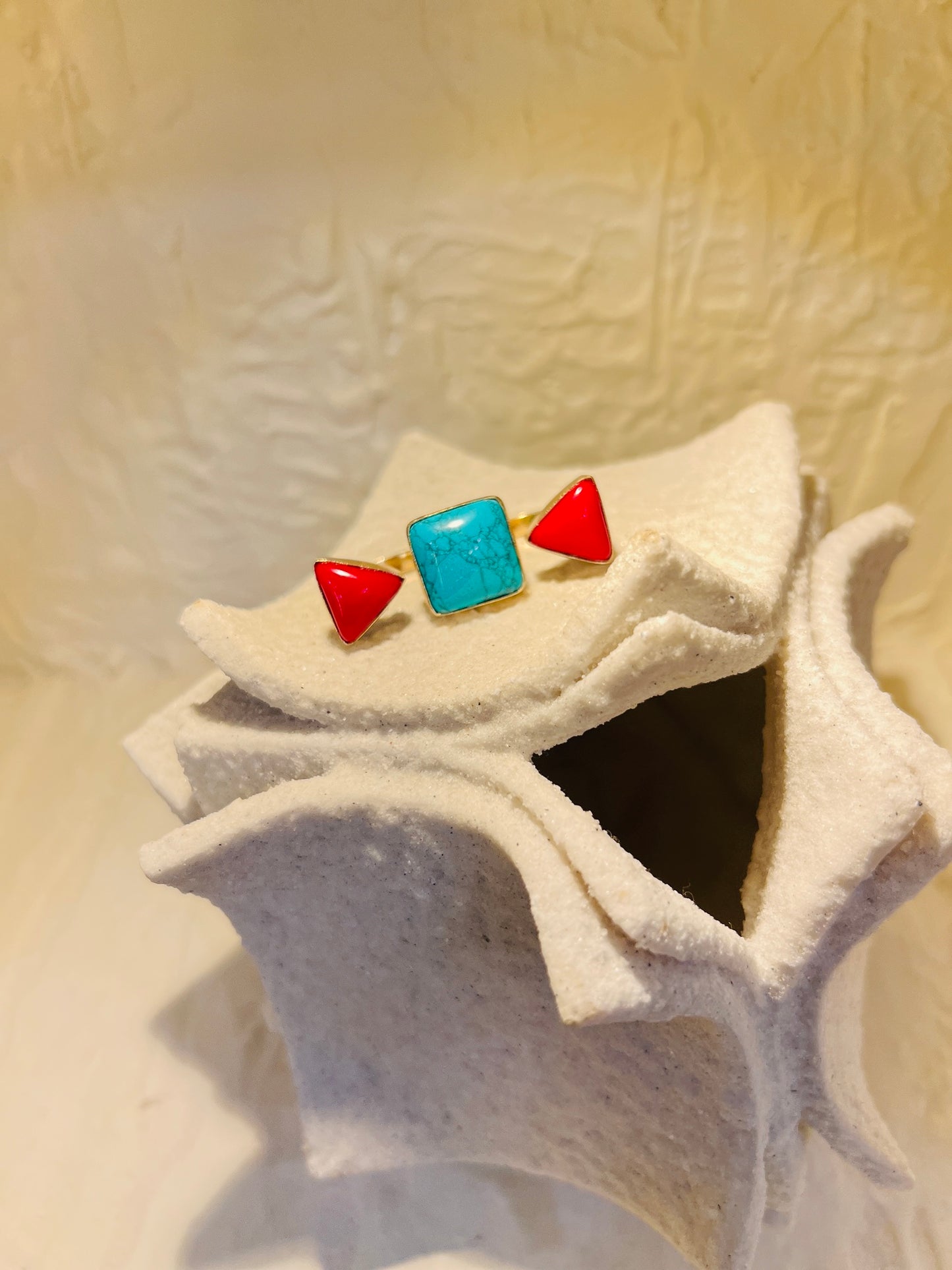 Turquoise Flame Ring