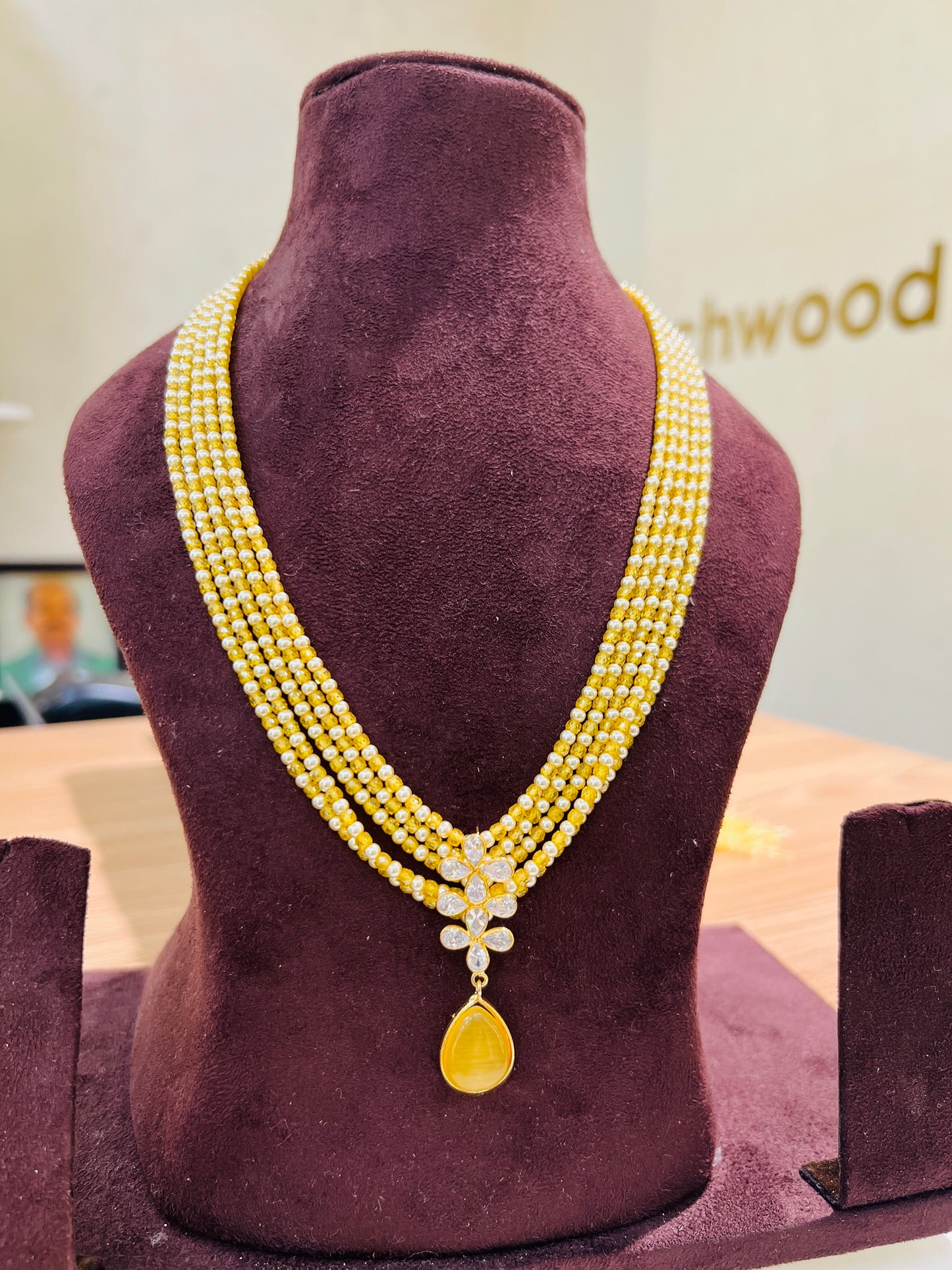 Pearl Blossom Drop Necklace