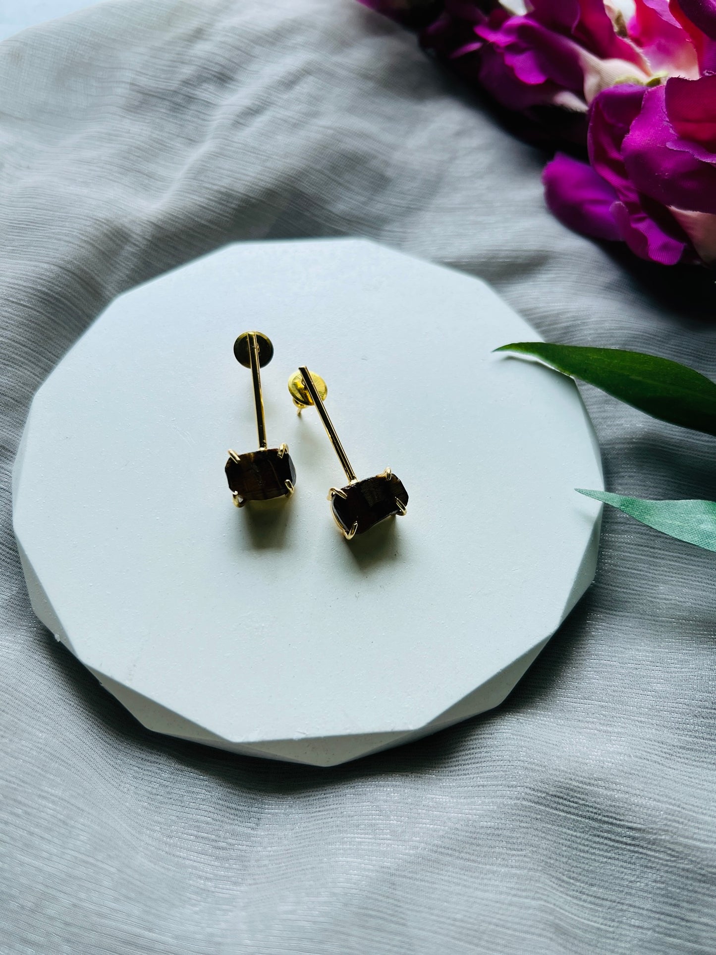 Candy Stone Minimal Earrings