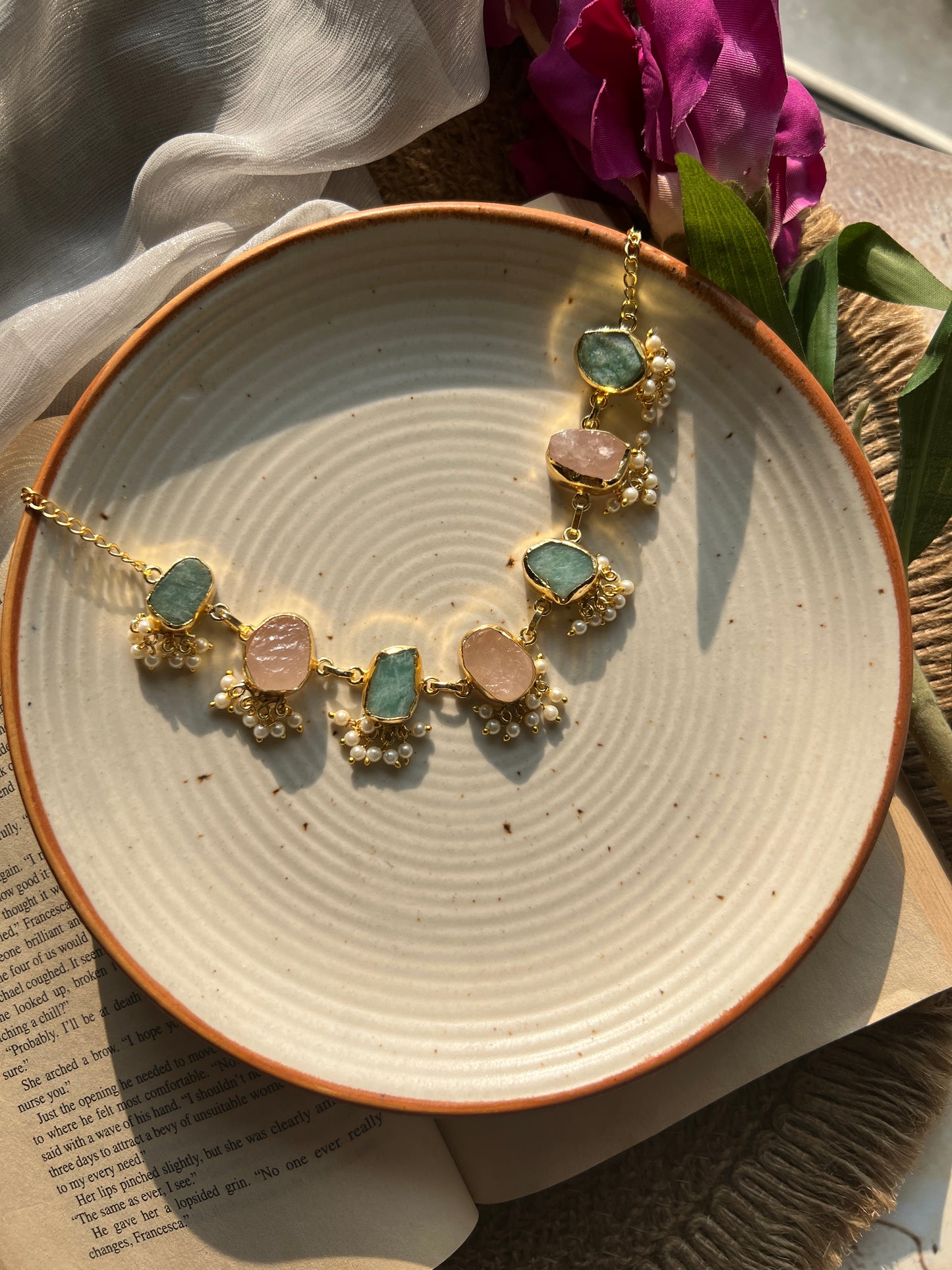 Chandrika Natural Stone Necklace