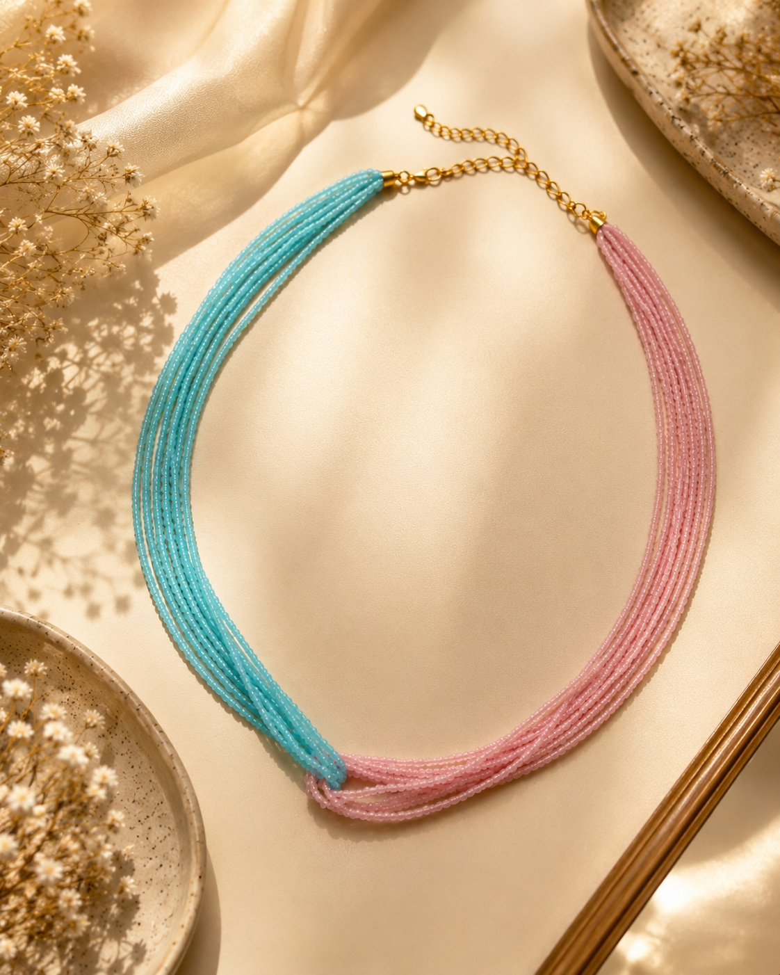 Cotton Candy Twist Necklace
