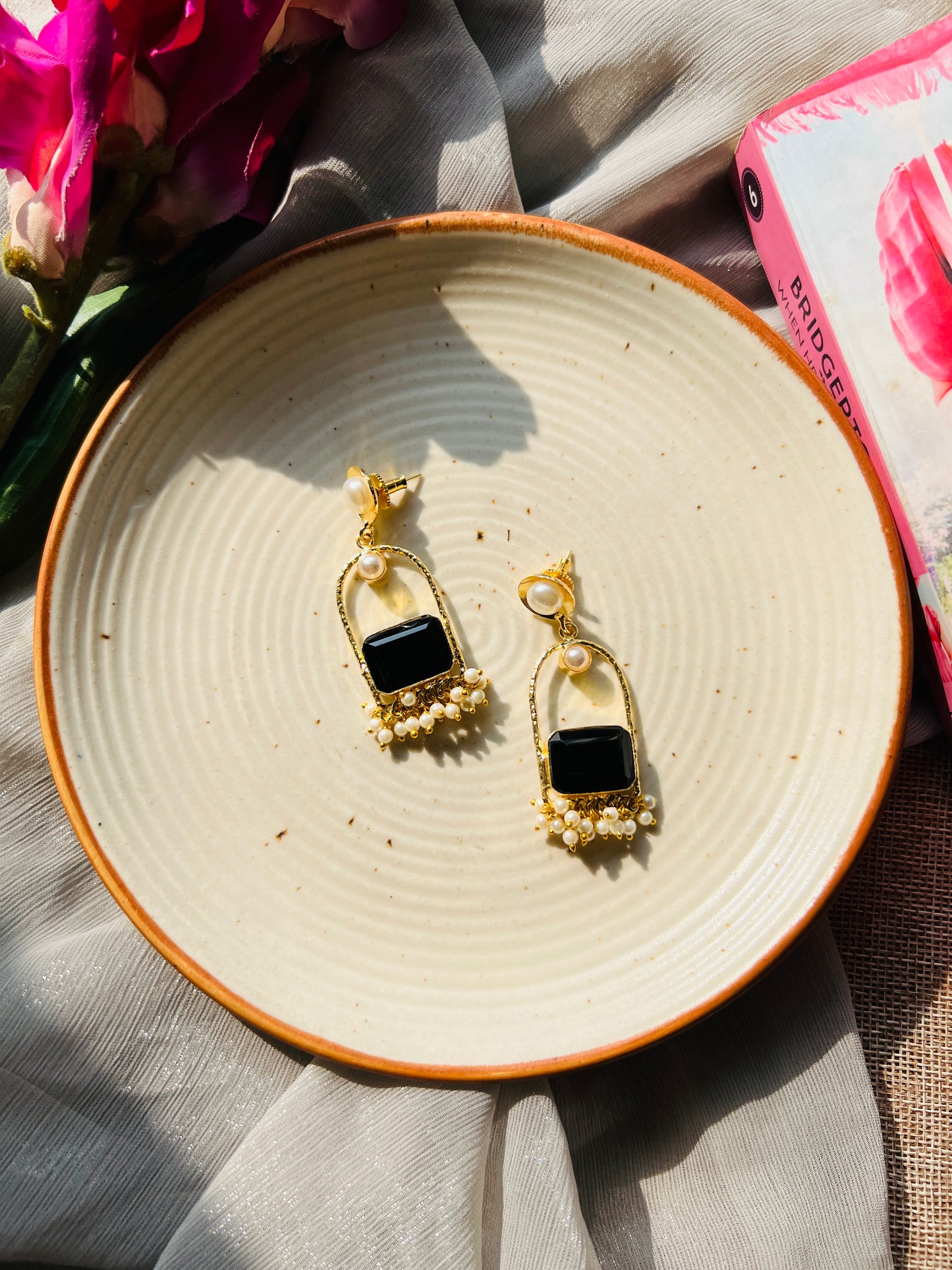 Twinkle Pearl Dangle Earrings