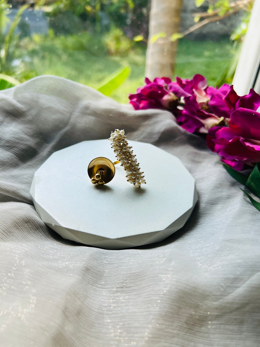 Pearl Cascade Statement Ring