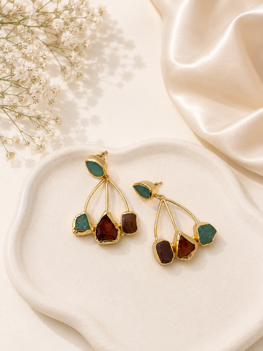 Terra Mosaic Statement Earrings