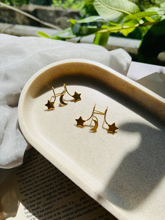 Lunar Star Press Ear Cuff
