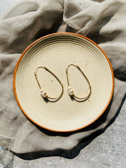 Pearl Whisper Drop Earrings