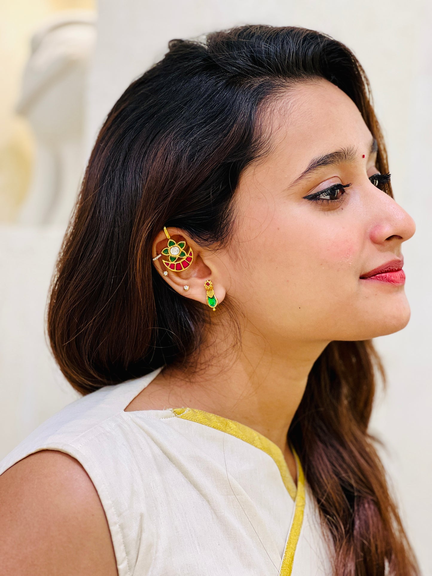 Kemp Flower Ear Cuff(Single)
