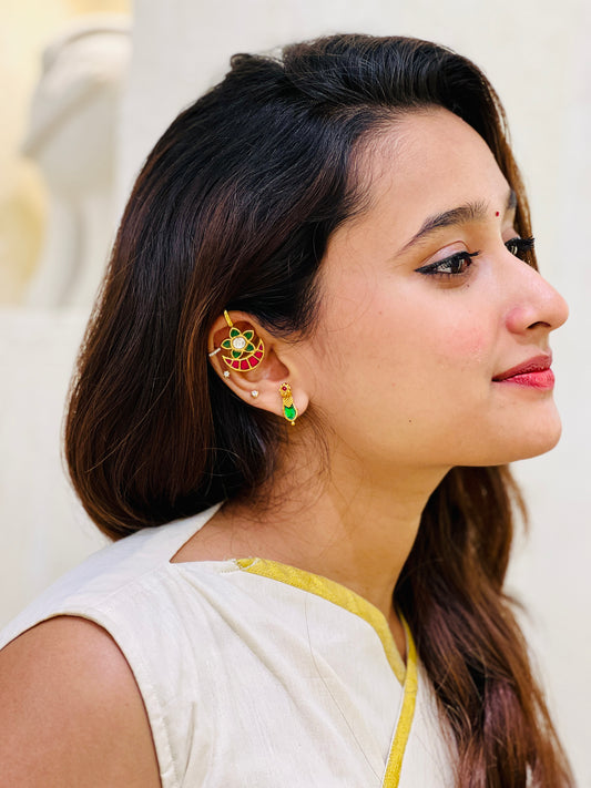 Kemp Flower Ear Cuff(Single)