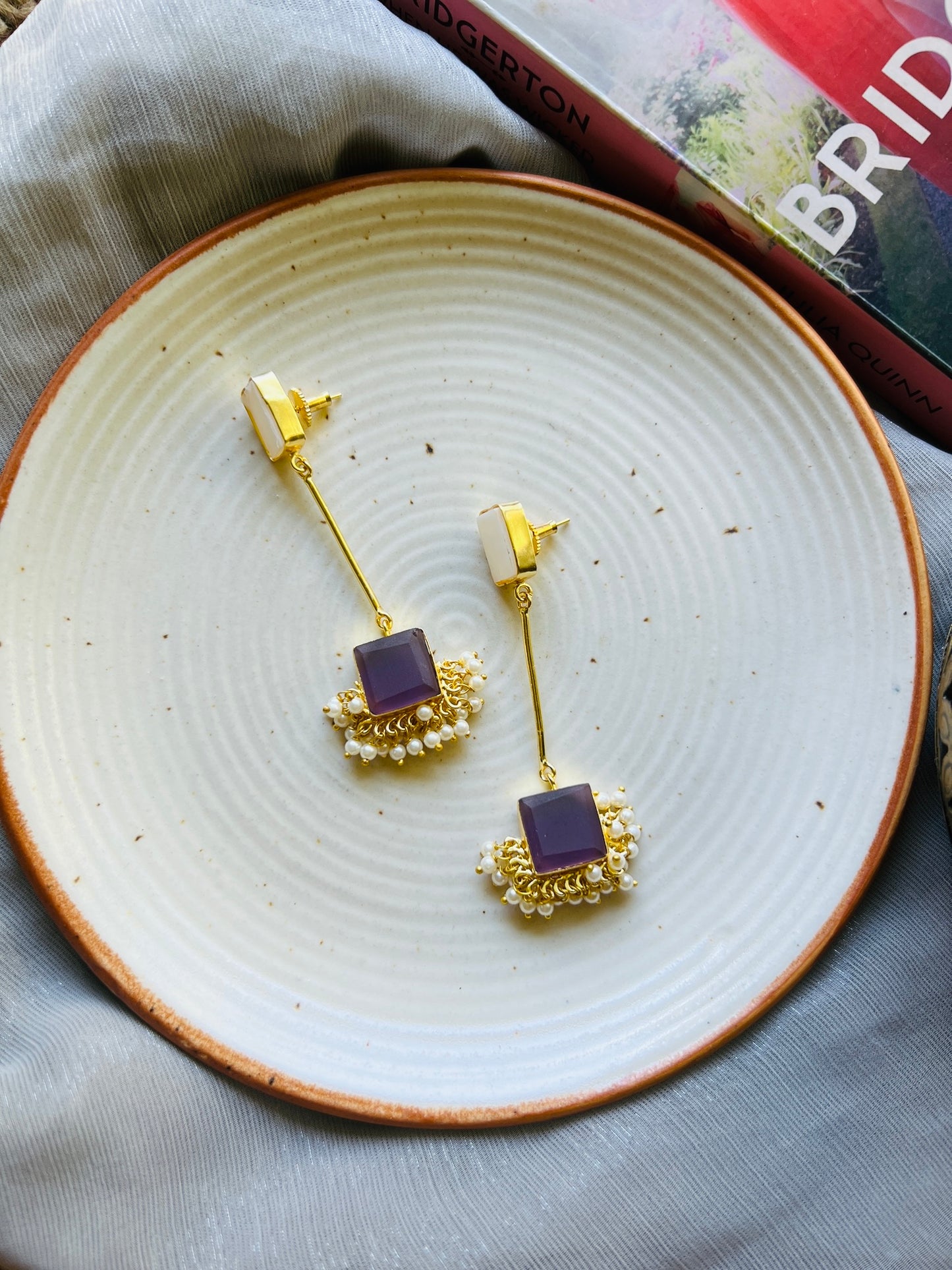 Celestia Pearl Cascade Earrings