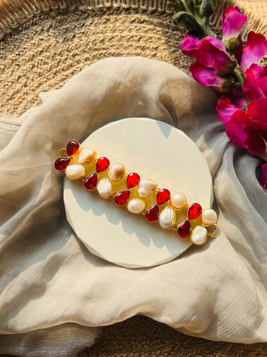 Royale Scarlet Baroque Choker - Neckpiece