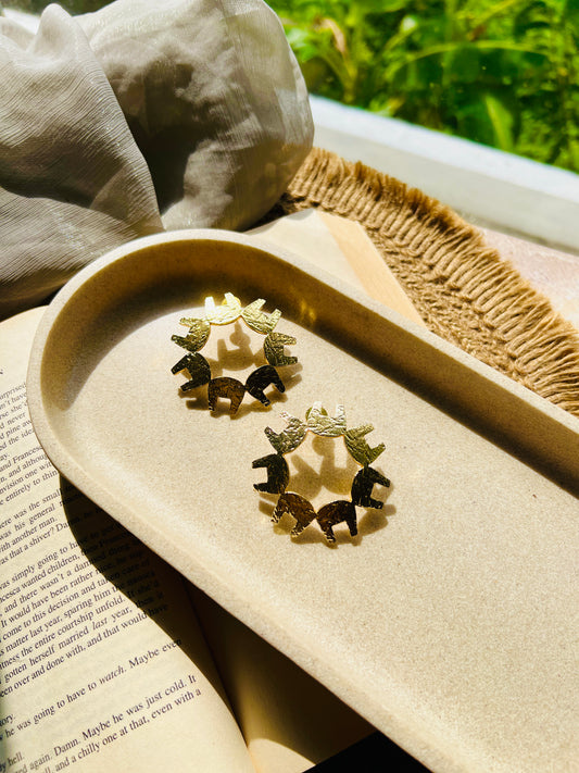 Safari Circle Studs