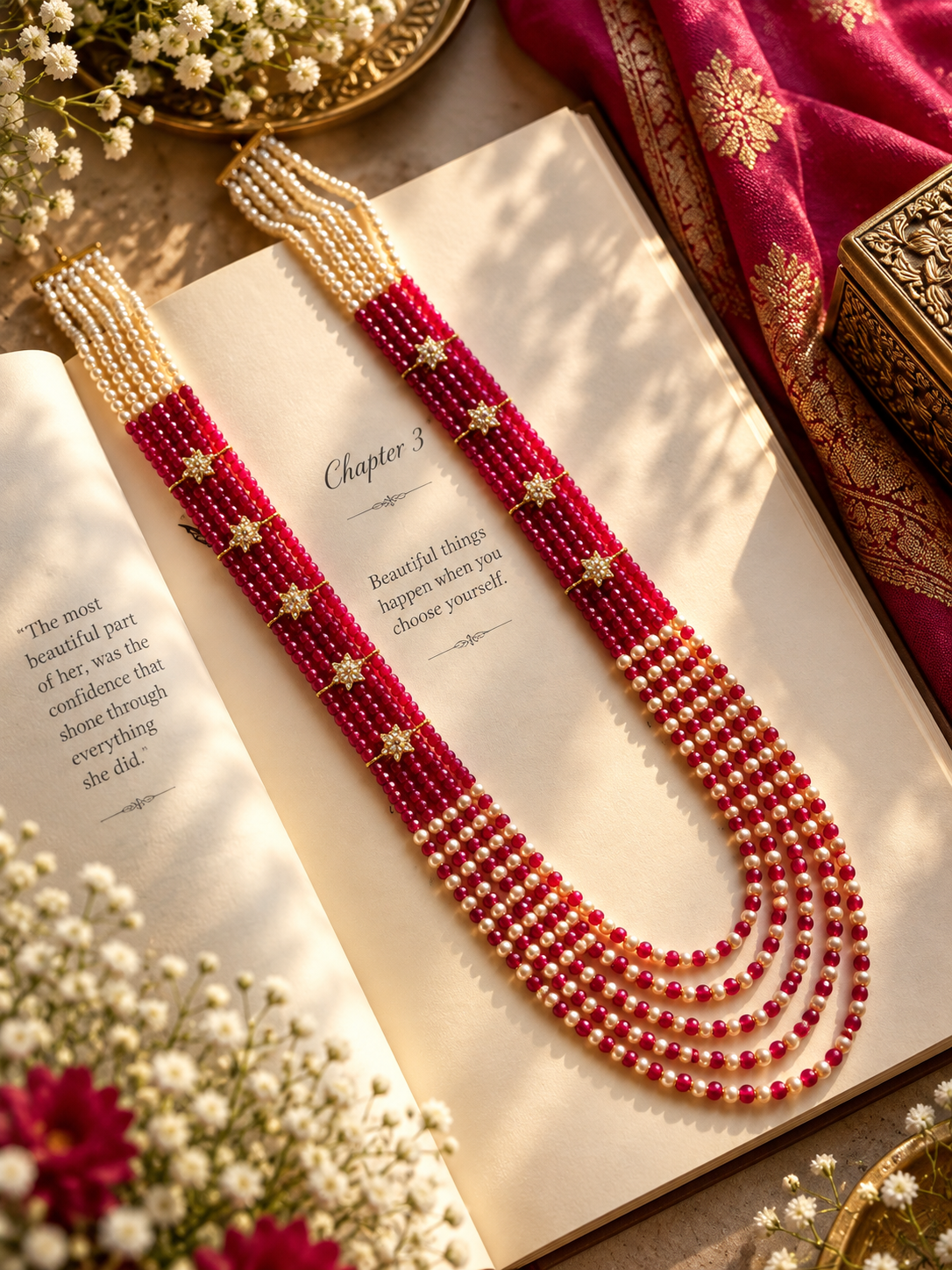 Swarovski Pearl Layer Necklace