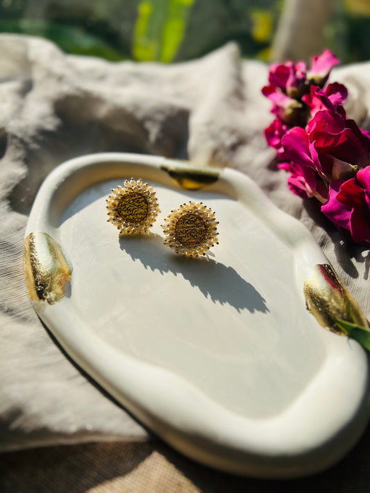 Surya Lekha Pearl Studs