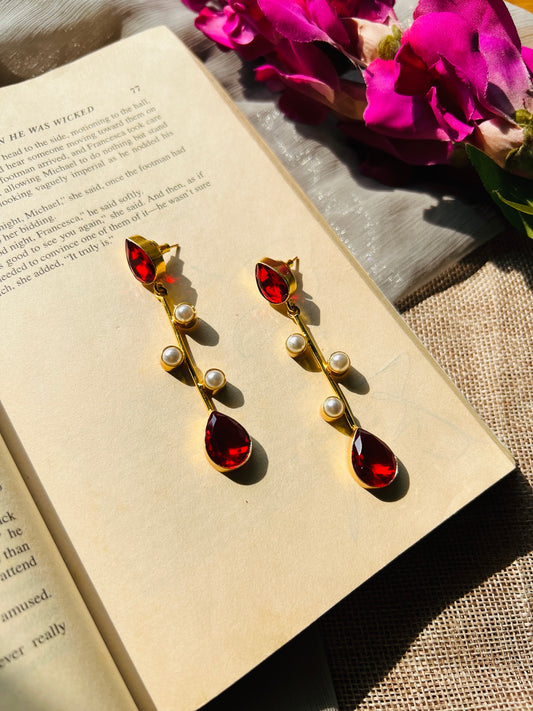 MoonAura Luxe Long Earrings