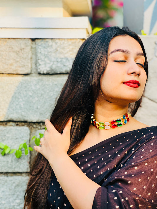 NORA MULTICOLOUR CHOKER - Neckpiece