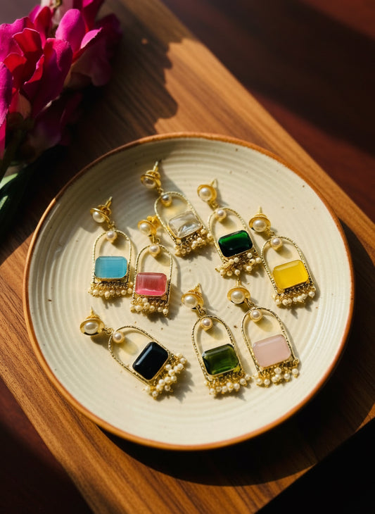 Twinkle Pearl Dangle Earrings