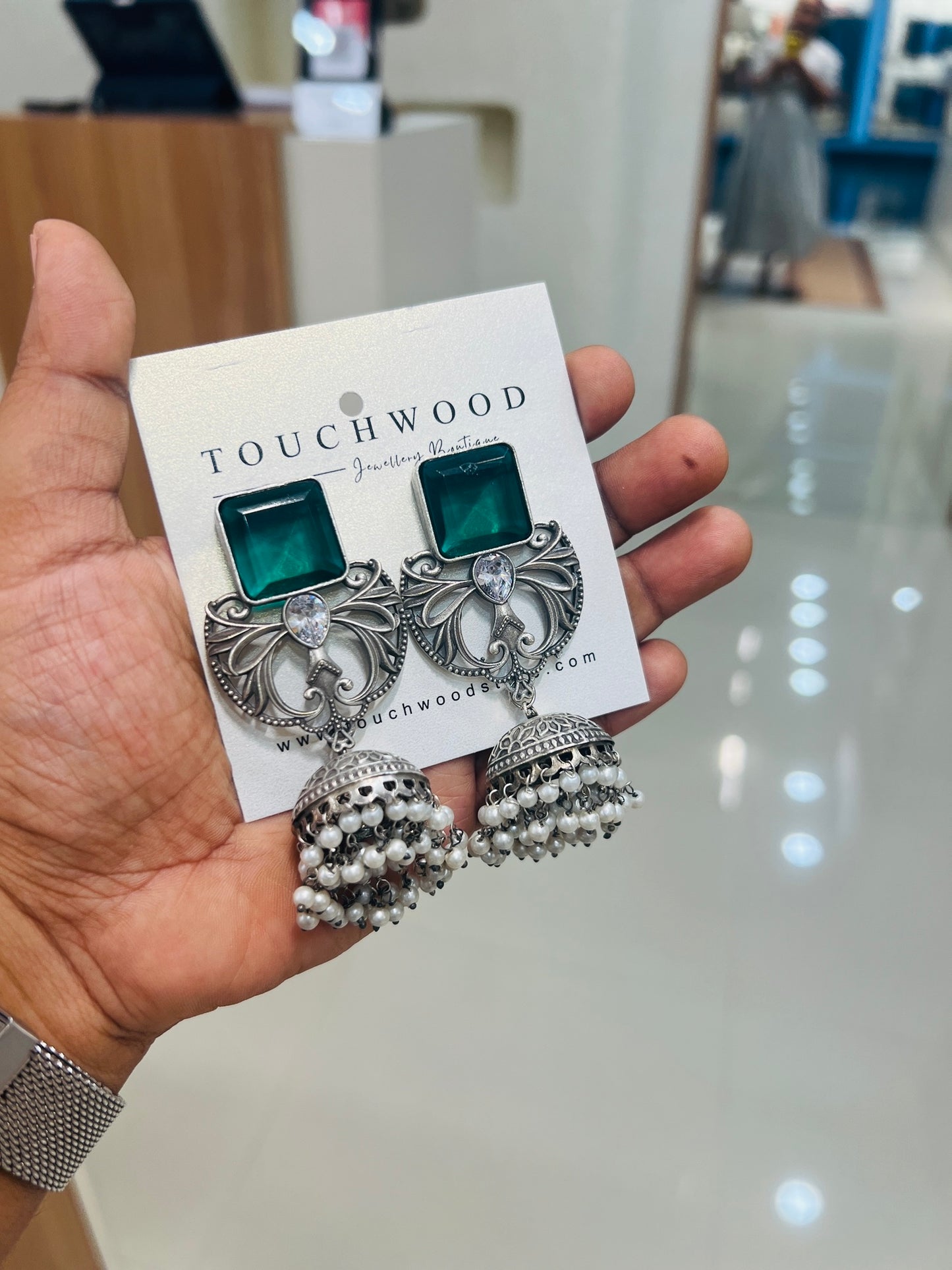 Regal Pearl Jhumkas